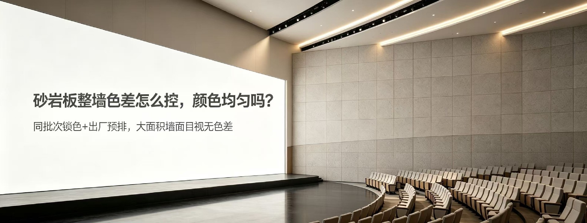 砂巖板整墻色差怎么控，顏色均勻嗎？